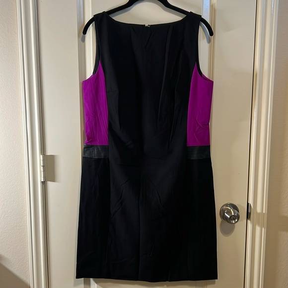 Lauren Ralph Lauren Dresses & Skirts - Lauren Ralph Lauren leather trimmed sheath dress